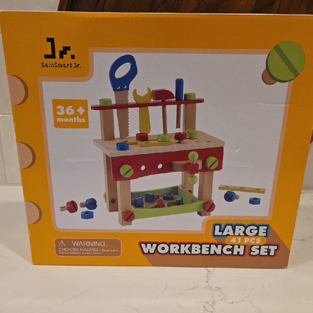 Toddler Wooden Workbench